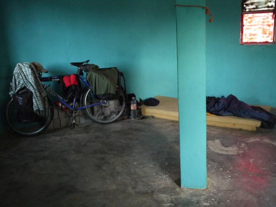 I spent the night in La Ventosa in a concrete gazebo of an seemingly defunct/crumbling preschool. My "guard" for the night was an 85+ year old man who could not hear. It was an interesting night to say the least.