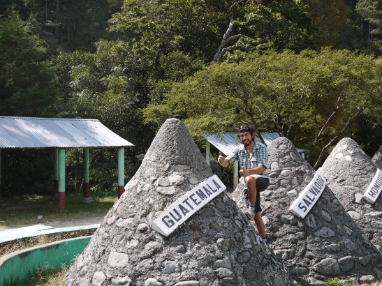 Of course I had to climb on the pile of rocks!