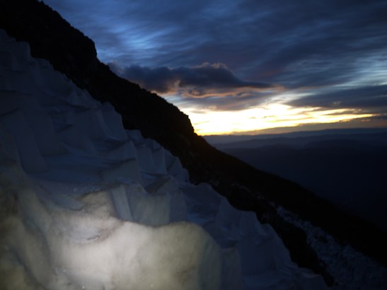 Natural light replaces headlamps as we climb into the morning hours.