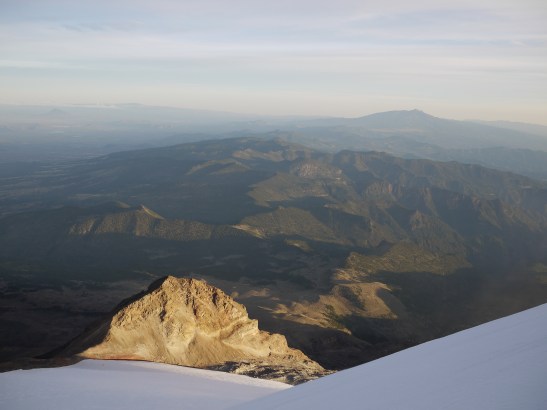Sunrise on a volcano. yum.